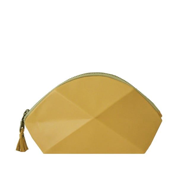 Listová kabelka/kozmetická taška Pyramid, žltá