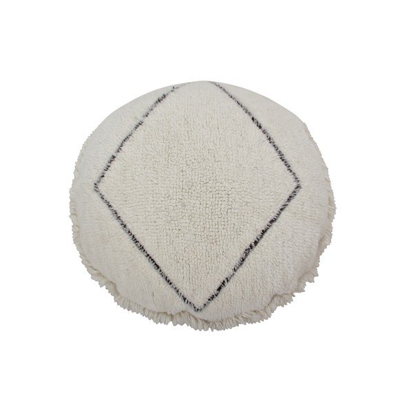 Biely vlnený taburet Berber Soul – Lorena Canals-image-3