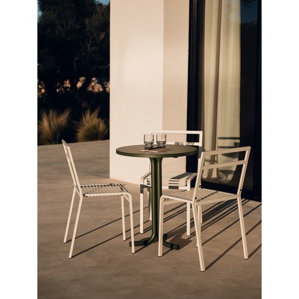 Kovový okrúhly záhradný jedálenský stôl ø 59 cm Nokk – noo.ma-image-1