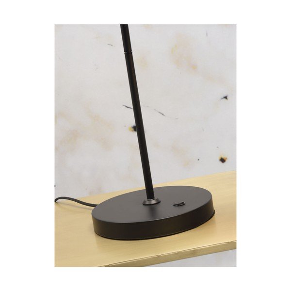 Čierna stolová lampa s kovovým tienidlom (výška 55 cm) Lyon – it's about RoMi-image-2