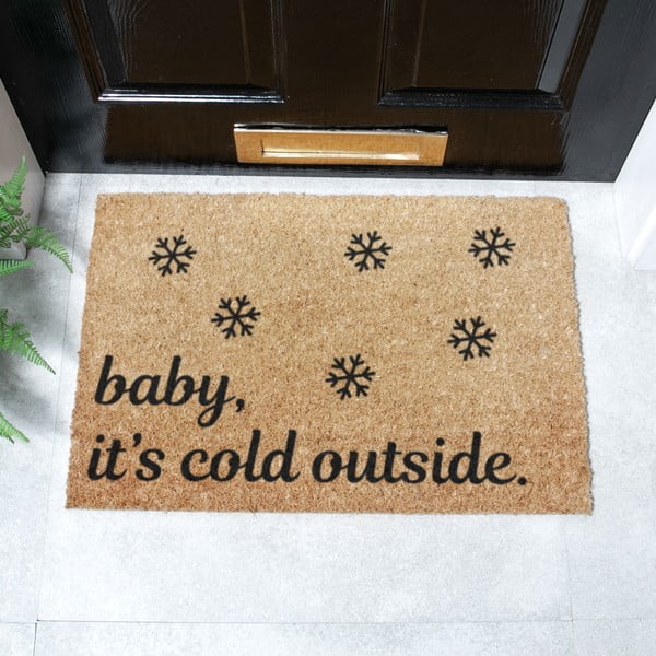 Rohožka s vianočným motívom z kokosového vlákna 40x60 cm Baby It's Cold Outside – Artsy Doormats-image-2