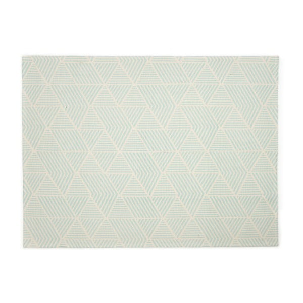 Detský modrý ručne vyrobený koberec Naf Naf Geometric, 120 × 160 cm