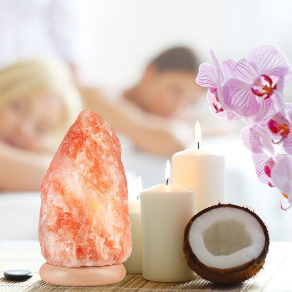 Oranžová soľná lampa, výška 30 cm Sally - LAMKUR-image-2