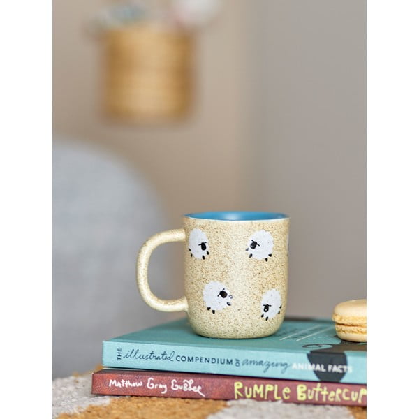 Béžový detský hrnček z kameniny 170 ml Dolly – Bloomingville Mini-image-1