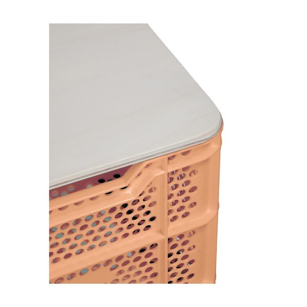 Oranžový konferenčný stolík z recyklovaného plastu Really Nice Things Eco-image-1