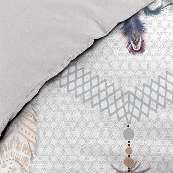 Biele bavlnené obliečky na jednolôžko 140x200 cm Happy Dream – douceur d'intérieur-image-3