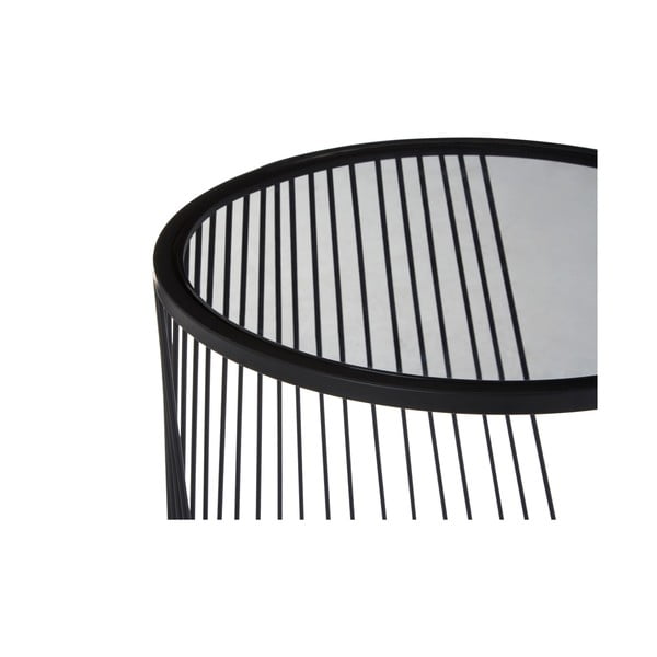 Okrúhle odkladacie stolíky so sklenenou doskou v súprave 2 ks Trento – Premier Housewares-image-4