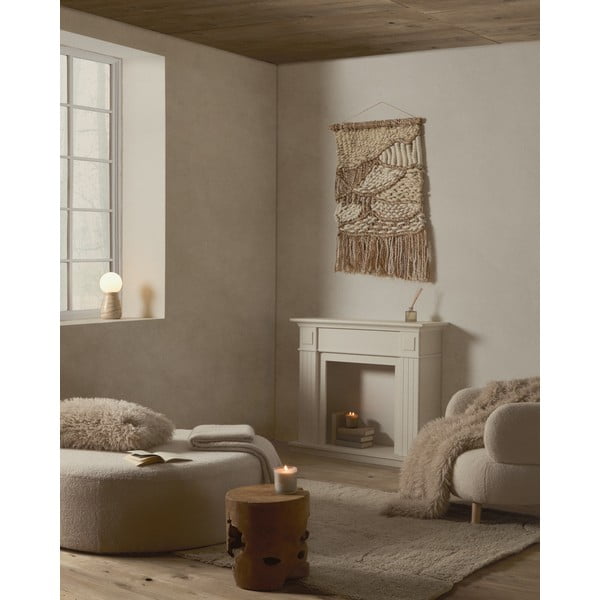 Béžová stolová lampa (výška 31,5 cm) Okeni – Kave Home-image-4