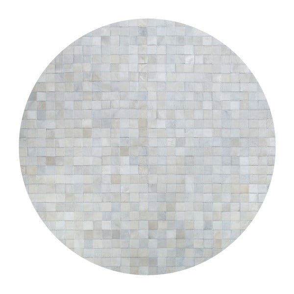 Kožený koberec Pipsa Natural, ⌀ 100 cm
