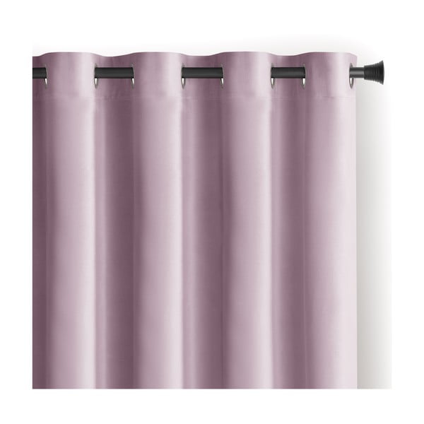 Svetloružový zamatový dimout záves 140x270 cm Eyelets – Restilo