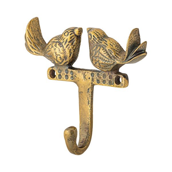 Kovový háčik v zlatej farbe Fredo – Bloomingville-image-2