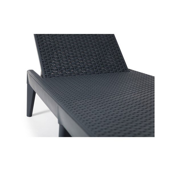 Čierne záhradné ležadlo z umelého ratanu Numana – Toomax-image-4