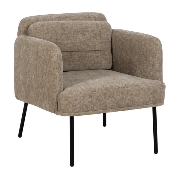 Béžové ženilkové kreslo Bind – Ixia