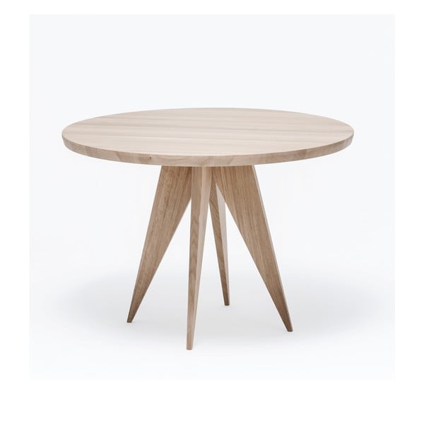Dubový jedálenský stôl Medusa, Ø 110 cm