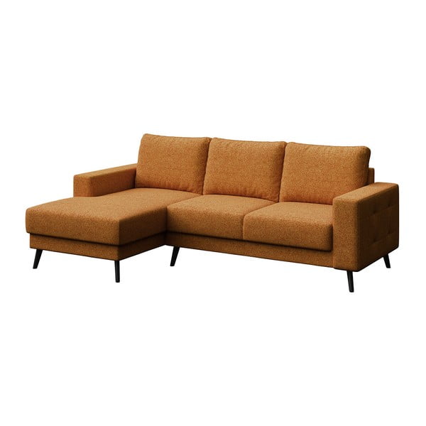 Oranžová rohová pohovka (ľavý roh) Fynn – Ghado-image-2