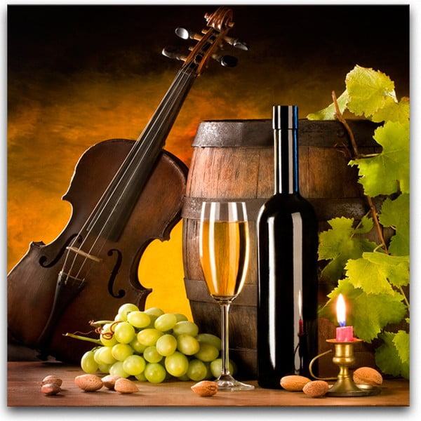 Obraz Styler Glasspik Wine III, 30 × 30 cm