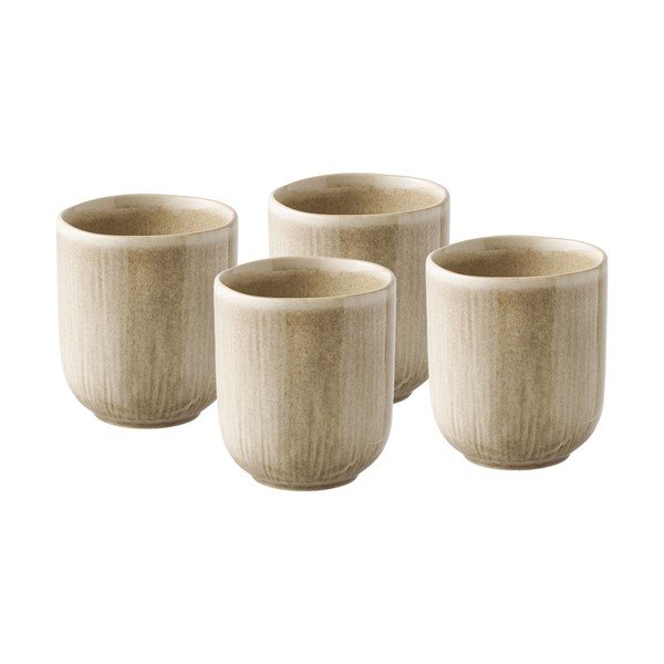 Béžové kameninové šálky v súprave 4 ks 360 ml Viola – House Nordic