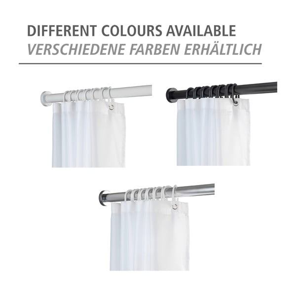 Teleskopická tyč do kúpeľne v striebornej farbe Wenko Luz, dĺžka 70-115 cm-image-4