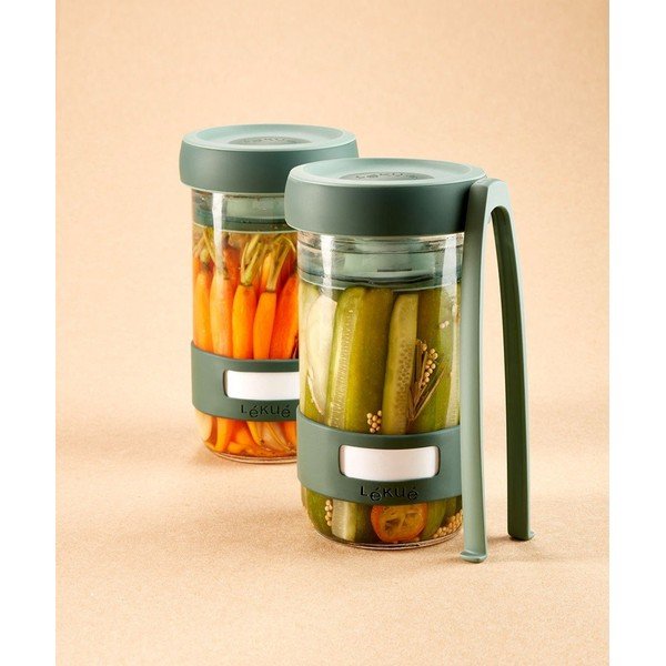Súprava na kvasenie 2 ks 700 ml Pickles – Lékué-image-1