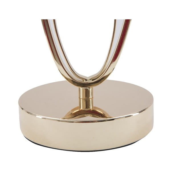 Biela stolová lampa s konštrukciou v zlatej farbe Mauro Ferretti Flush-image-3