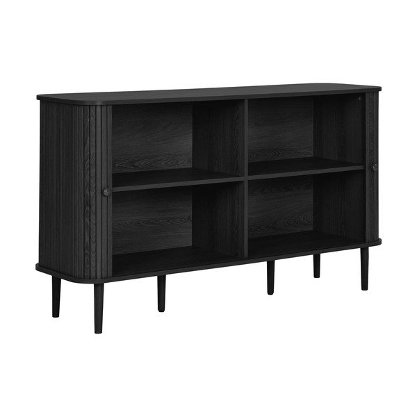 Čierna komoda z borovicového dreva 140x79x40 cm Nikko – House Nordic-image-4