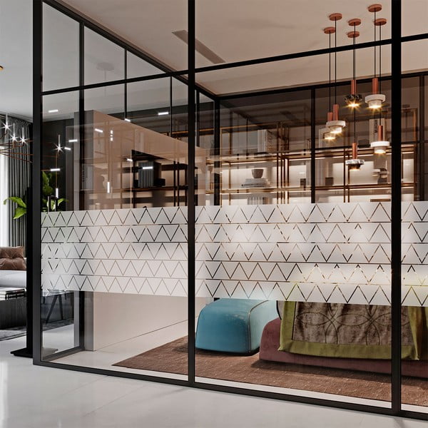 Samolepky na okno 100 ks 10x10 cm Triangle – Ambiance-image-4