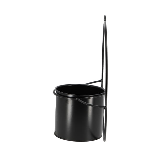 Čierny nástenný držiak na kvetináč Esschert Design Planter-image-2