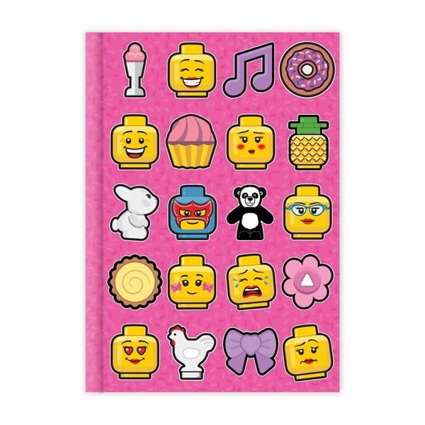 Ružový denník LEGO® Iconic, 96 strán