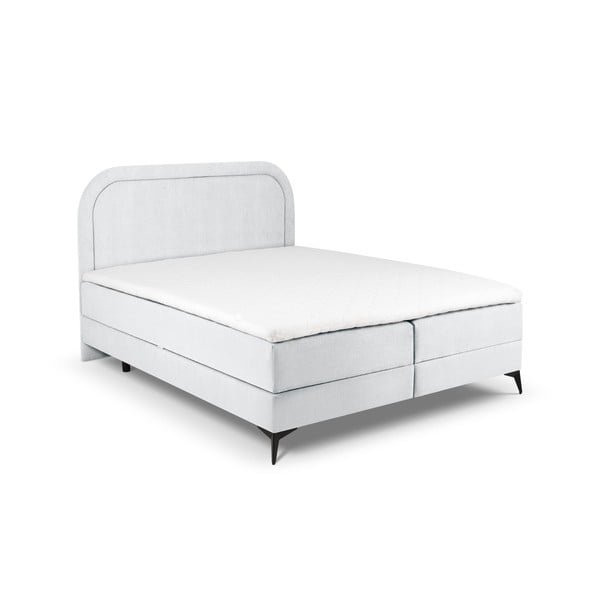Svetlosivá boxspring posteľ s úložným priestorom 160x200 cm Eclipse – Cosmopolitan Design
