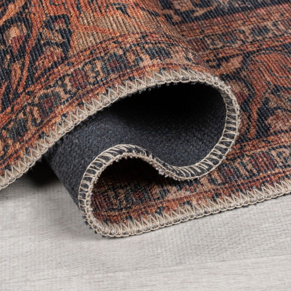 Vínovočervený prateľný koberec 190x290 cm Nico Global – Flair Rugs-image-2