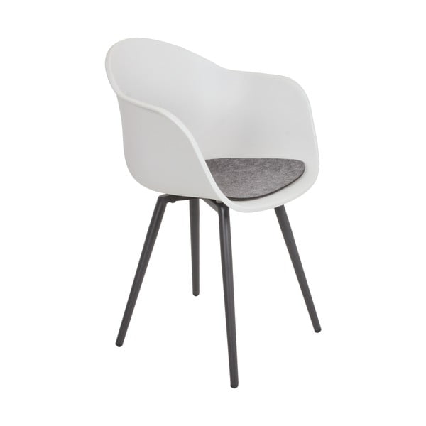 Sivá plastová záhradná stolička Zara – Garden Pleasure-image-1