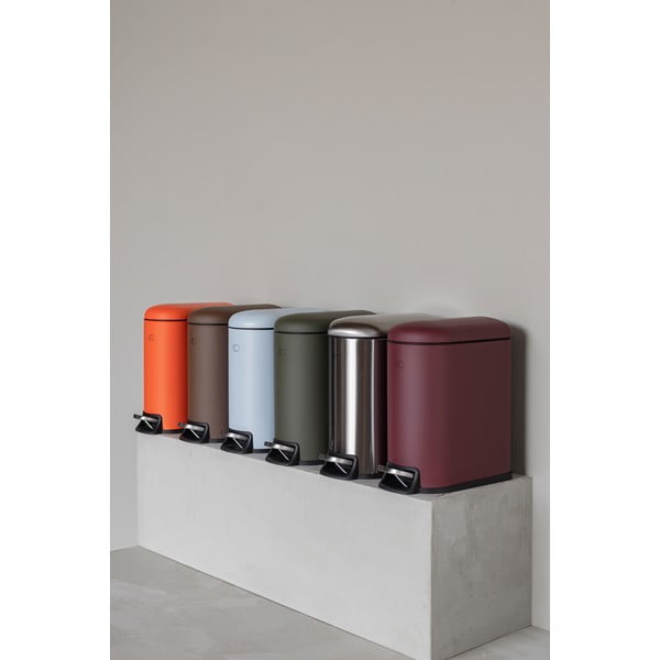 Tmavozelený pedálový kovový odpadkový kôš 5 l Mini Walther – Mette Ditmer Denmark-image-2