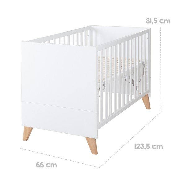 Biela postieľka 60x120 cm Léon – Roba-image-2