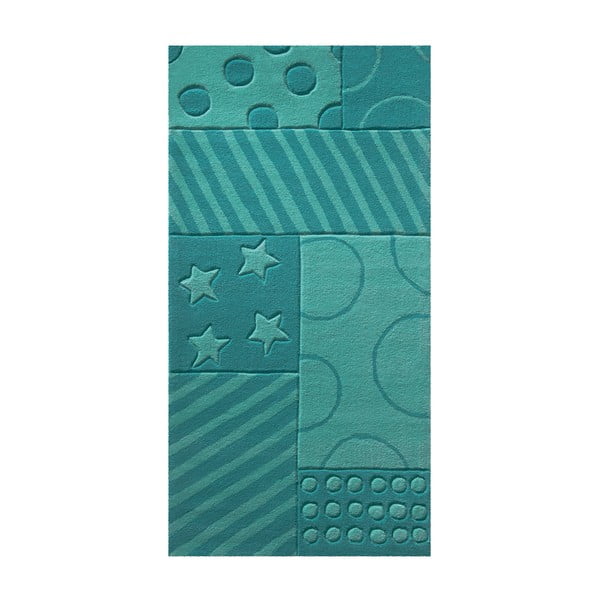 Koberec Esprit Stars Stripes Turquoise, 170x240 cm