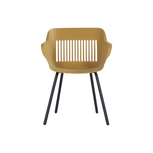 Okrovožlté plastové záhradné stoličky v súprave 2 ks Jill Rondo – Hartman-image-2