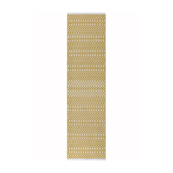 Bielo-žltý behúň Asiatic Carpets Halsey, 66 x 240 cm