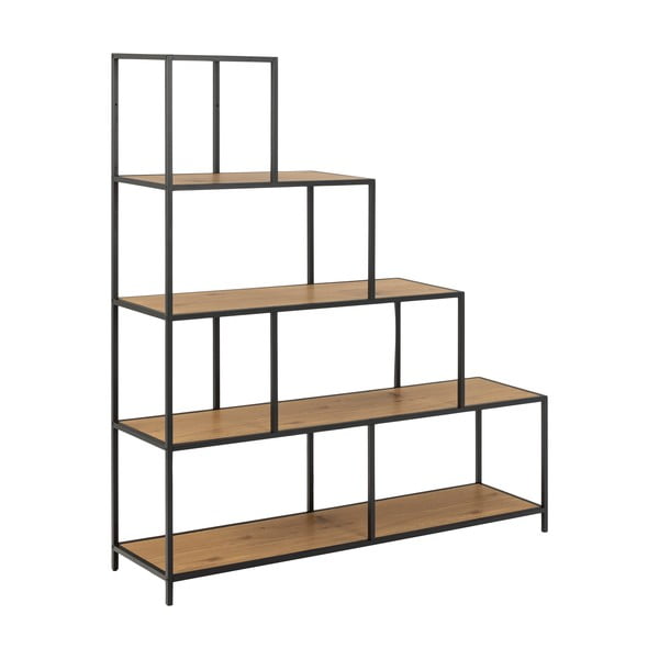 Knižnica v dekore divokého duba Actona Seaford, 135 x 150 cm-image-2