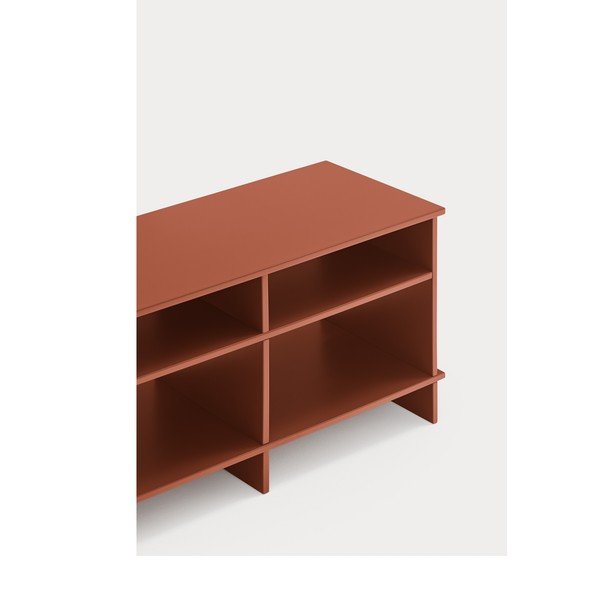 TV stolík v tehlovej farbe 180x50x40 cm Inari – Teulat-image-3