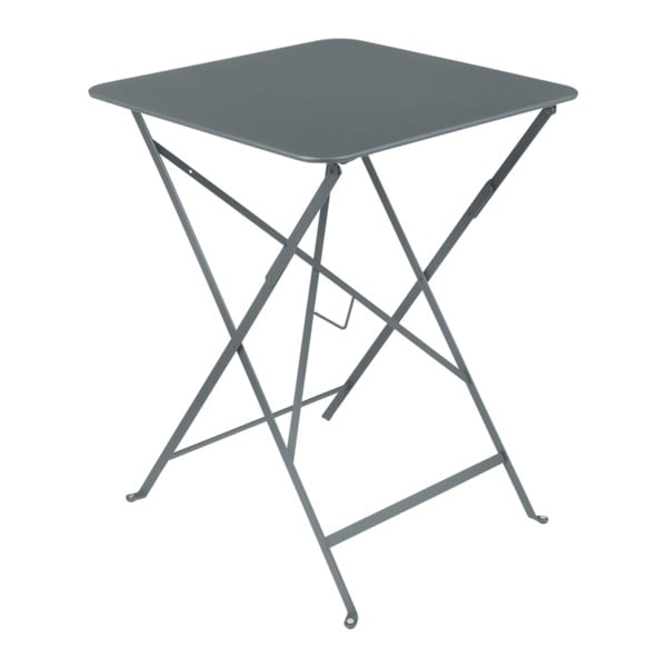 Sivý záhradný stolík Fermob Bistro, 57 × 57 cm