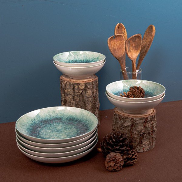 18-dielna súprava porcelánového riadu Güral Porselen Forest-image-1