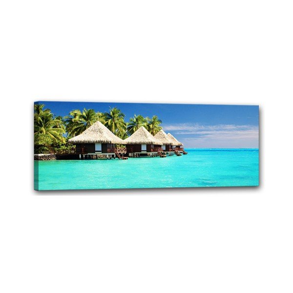 Obraz Styler Canvas Domki, 60 × 150 cm-image-1