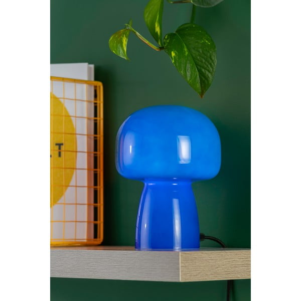 Modrá stolová lampa (výška  20 cm) Fervor  – Leitmotiv-image-1