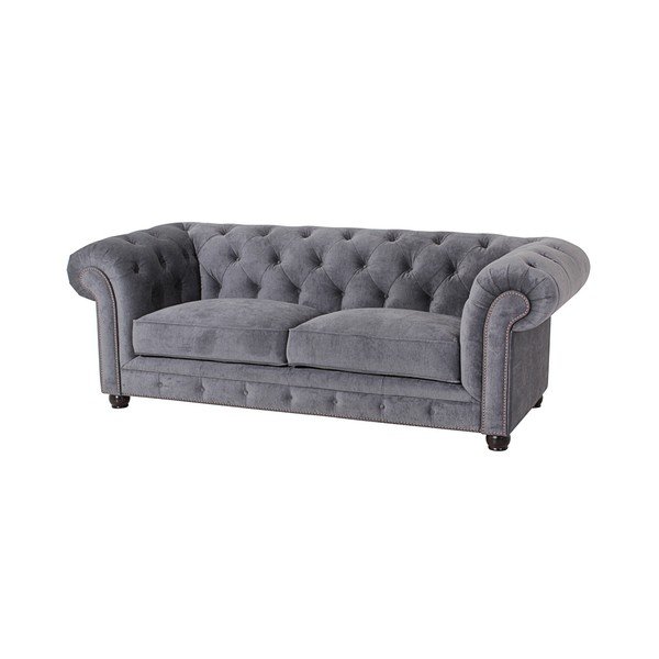 Sivá pohovka Max Winzer Orleans Velvet, 216 cm-image-3