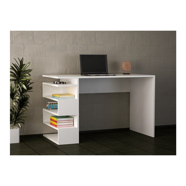 Biely pracovný stôl Gardo Snake-image-2