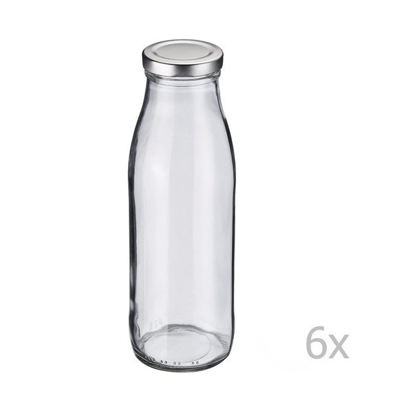 Sada 6 sklenených fliaš Westmark, 500 ml