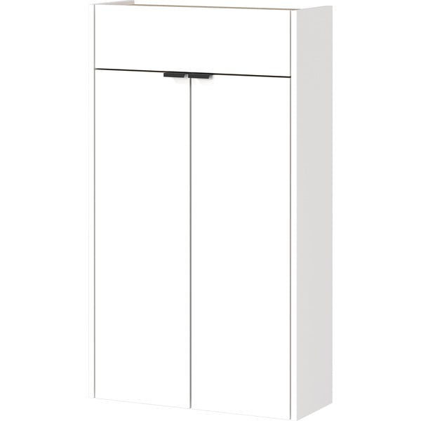 Biela skrinka v dekore duba 56x97x22 cm Ameca – Germania