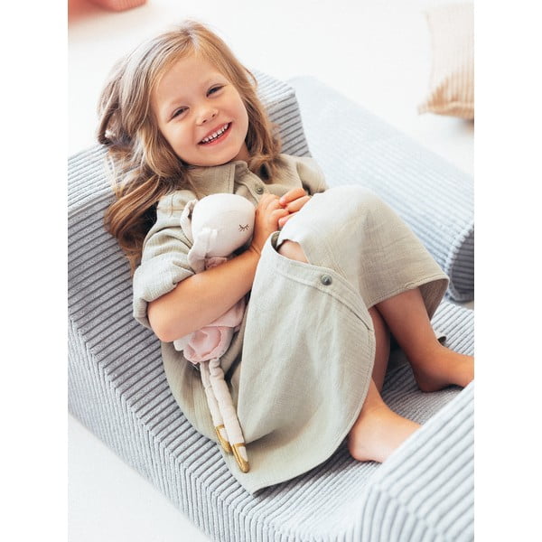 Menčestrové penové ihrisko v mentolovej farbe 75x49x37 cm Rainbow Montessori – Wigiwama-image-4