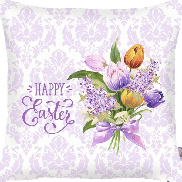 Obliečka na vankúš Apolena Happy Easter Puget, 43 × 43 cm
