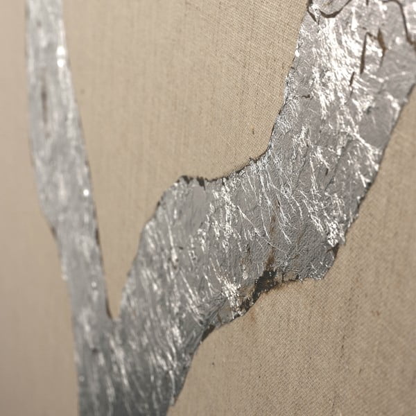 Ručne maľovaný obraz 90x120 cm Wild Horizon Silver – Malerifabrikken-image-3