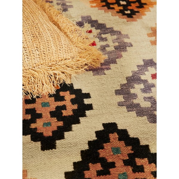 Červený obojstranný ručne tkaný vlnený koberec 200x290 cm Kamal Kian – Nouristan-image-2